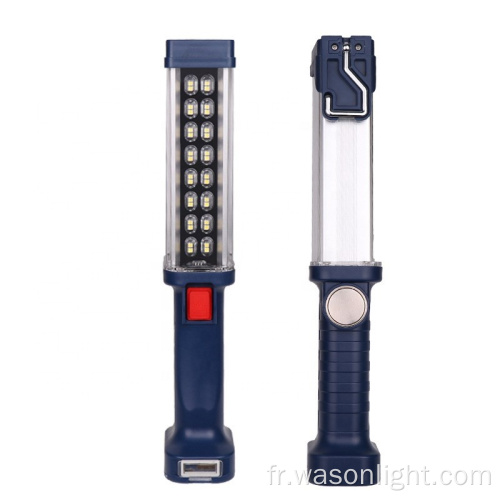 2023 La nouvelle source à double lumière Source USB USB Sécurité routière rechargeable SOS AVERTISSEMENT LED MAGNÉTIQUE LED AVEC BANK POWER